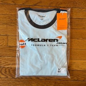 McLaren Formula 1 Team Mens Tshirt Size: 2XL Ice Blue. Original Tag